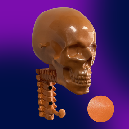 Metallic Skull Rack