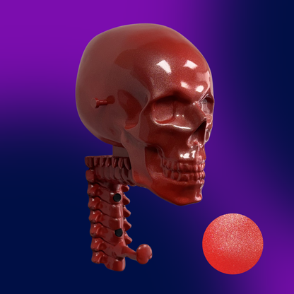 Metallic Skull Rack