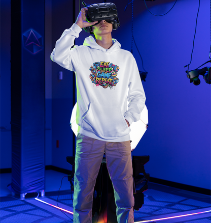 Eat Sleep Game Repeat Hoodie