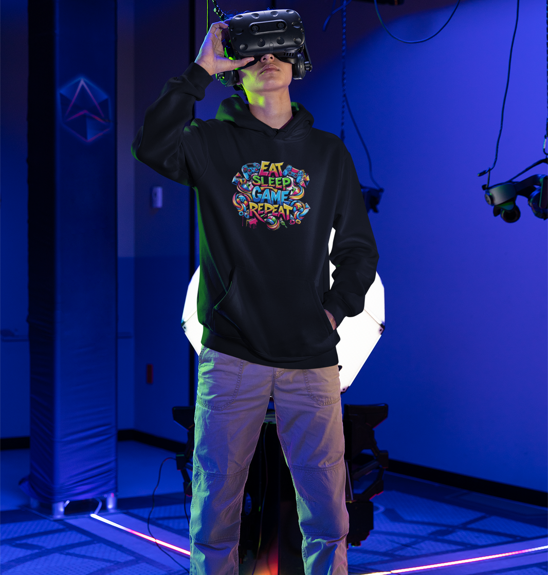 Eat Sleep Game Repeat Hoodie